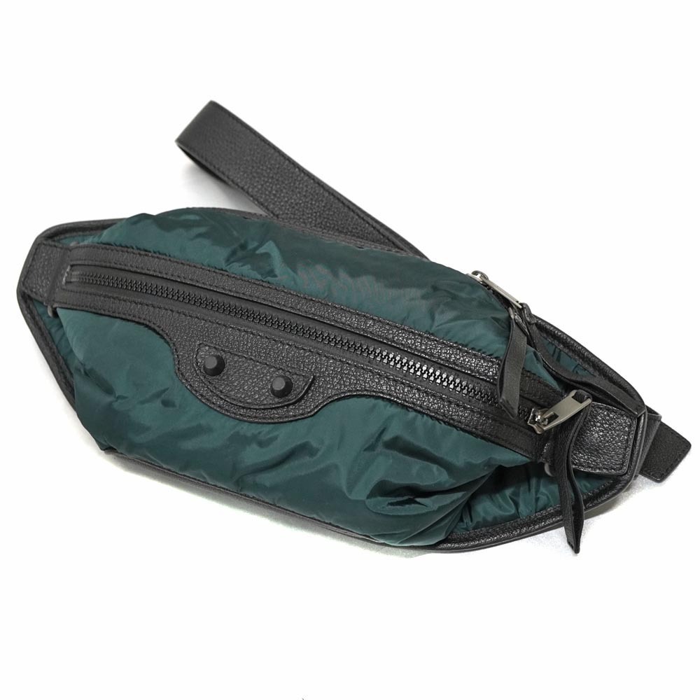 Balenciaga Body Bum Crossbody Belt Bag Green